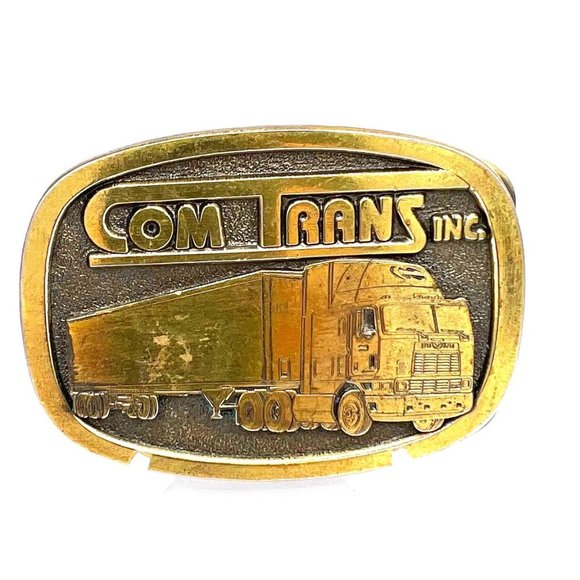 Heaven Associates Accessories Vintage Trucker Belt Buckle 3d Semi